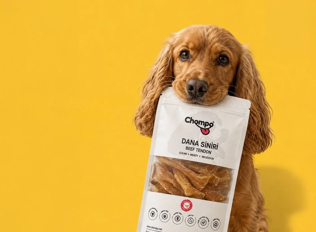 Köpeğiyle poz veren mutlu müşteri